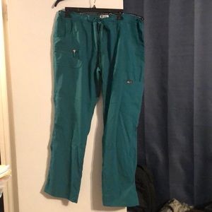 Koi Hunter green scrub pants